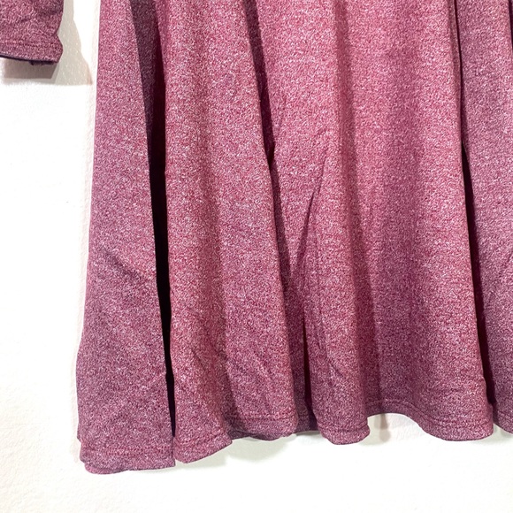 Dark Mauve Long sleeve scoop neck skater dress, CUTE! - Picture 13 of 16